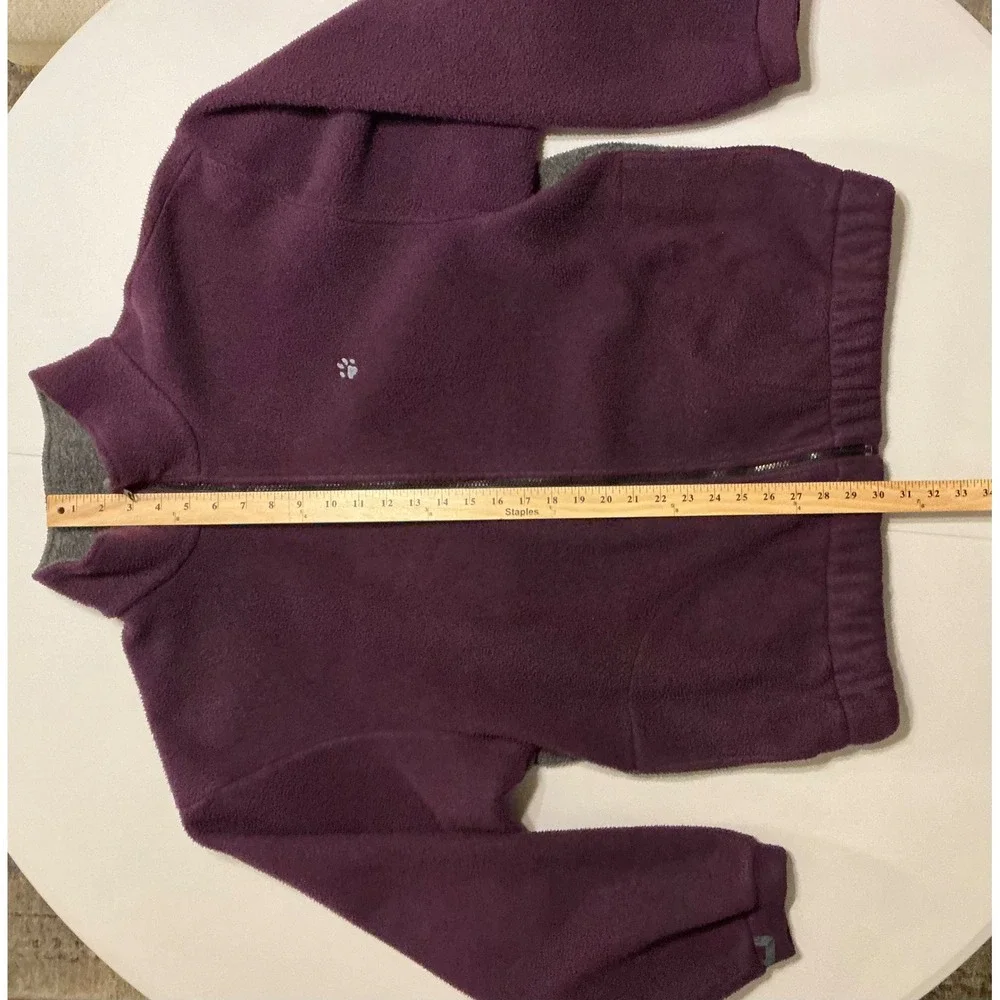 VTG USA Made Jack Wolfskin Polarsystem Fleece Jacket Purple‎ Full Zip Mens L